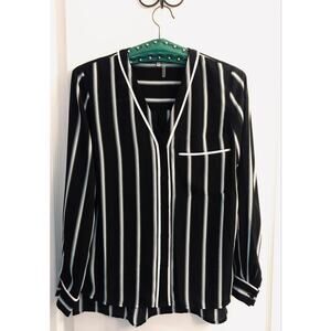 1. State Black Stripe Top sz XS